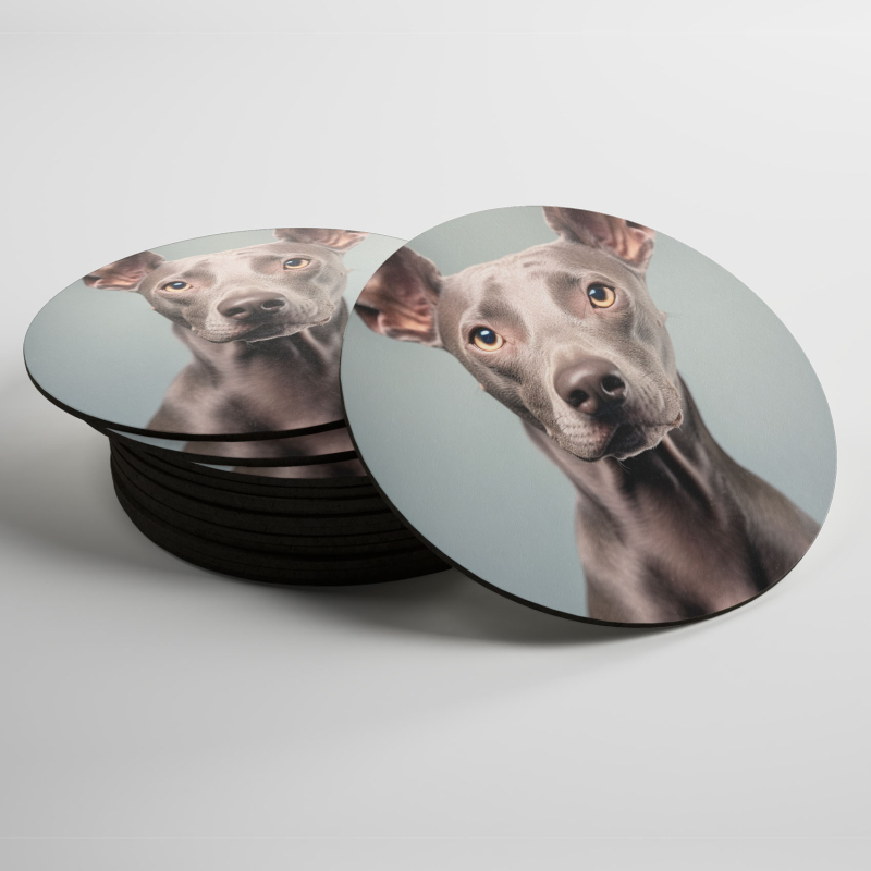 Coasters American Hairless Terrier realistic