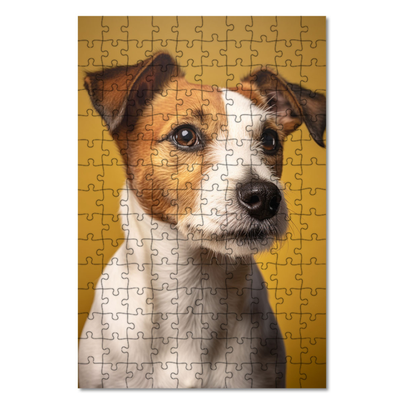 Wooden Puzzle Russell Terrier realistic