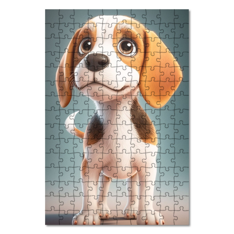 Wooden Puzzle Beagle cartoon