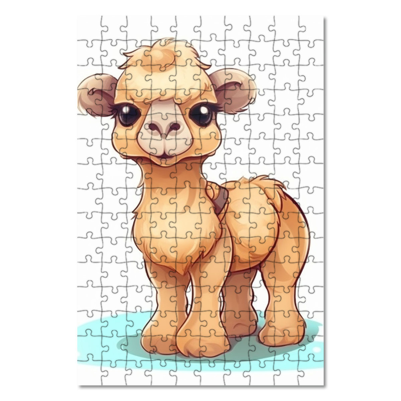 Wooden Puzzle Cartoon Camel