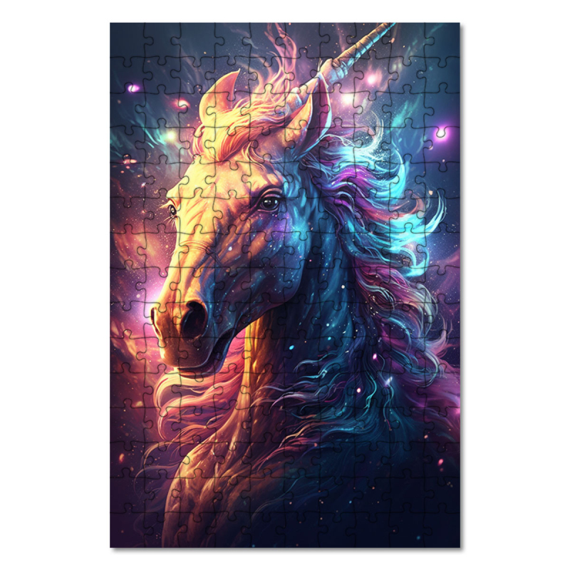 Wooden Puzzle Space unicorn