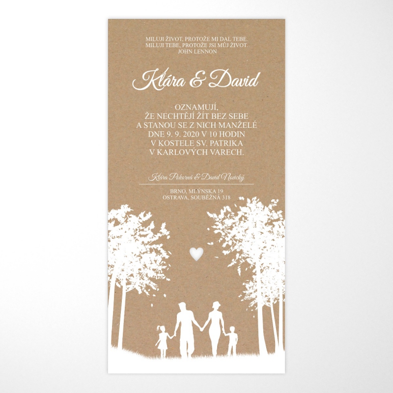Wedding invitation L3047