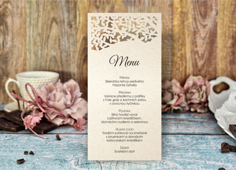 Wedding menu L2187m