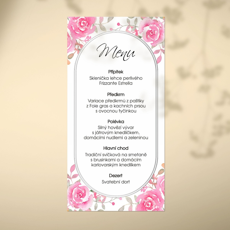 Wedding menu FO1347m