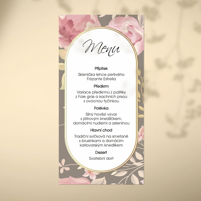 Wedding menu FO1348m