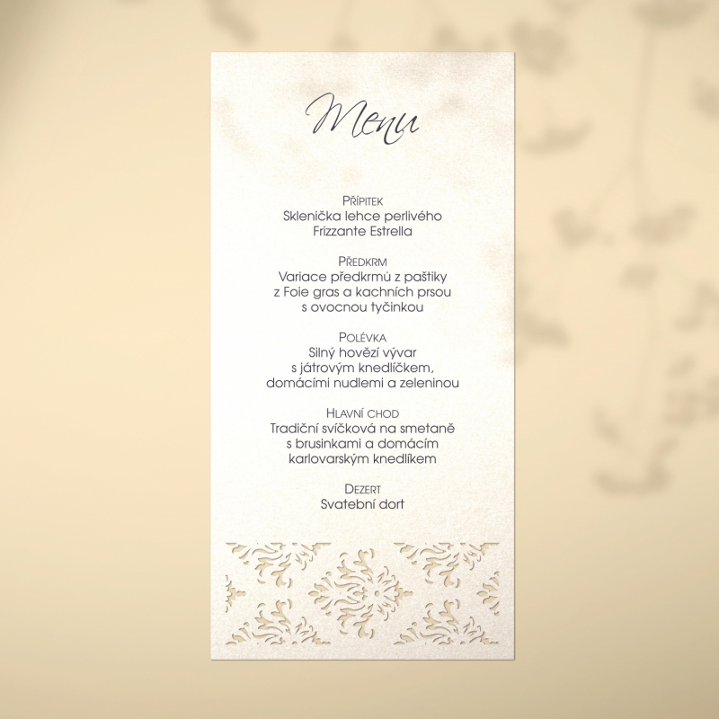 Wedding menu L2102m