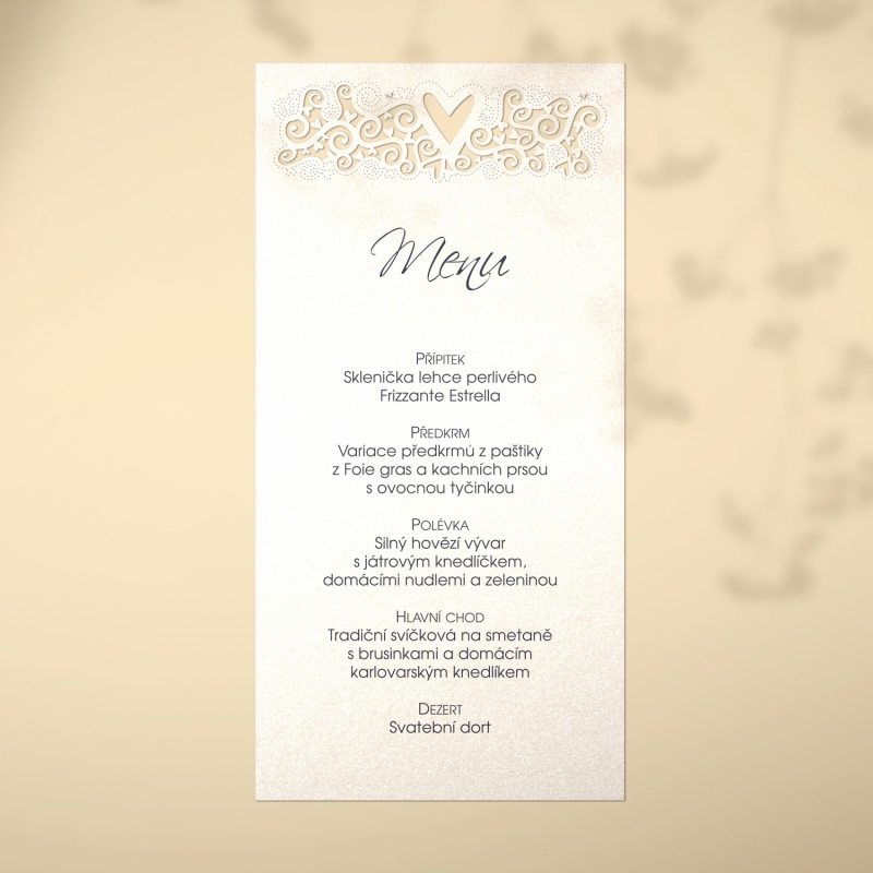 Wedding menu L2103m