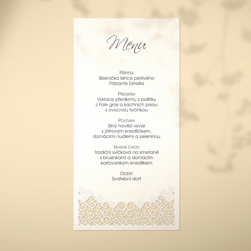 Wedding menu L2105m
