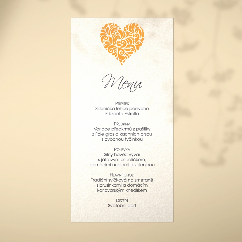 Wedding menu L2115m