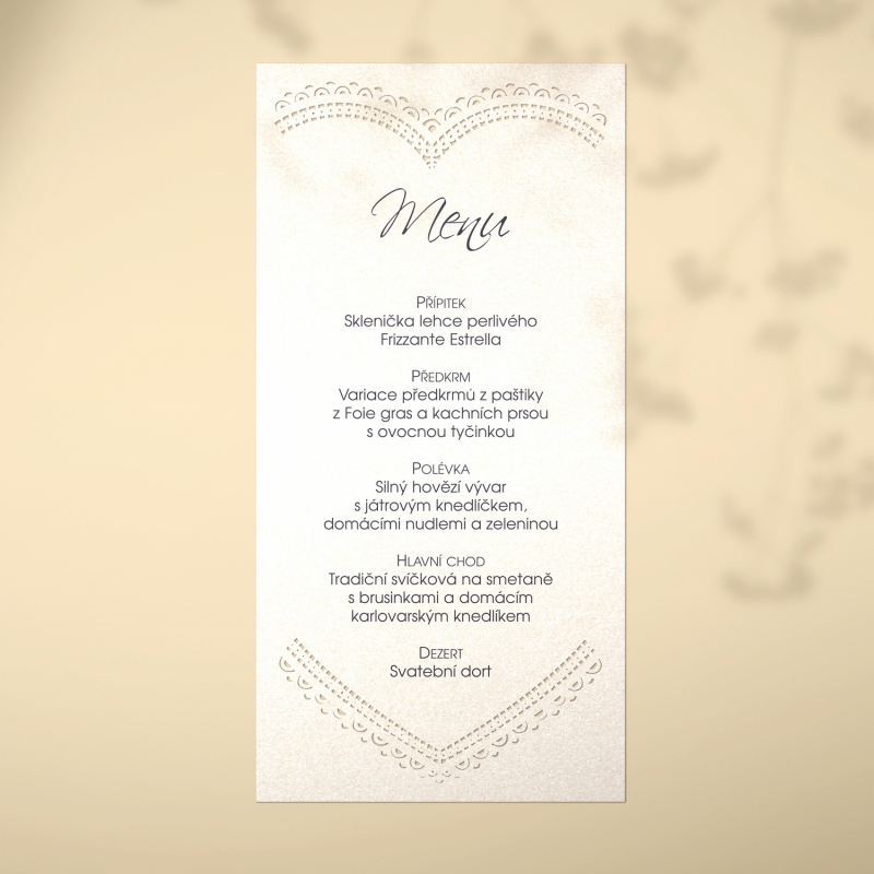 Wedding menu L2149m