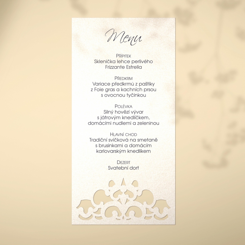 Wedding menu L2156m