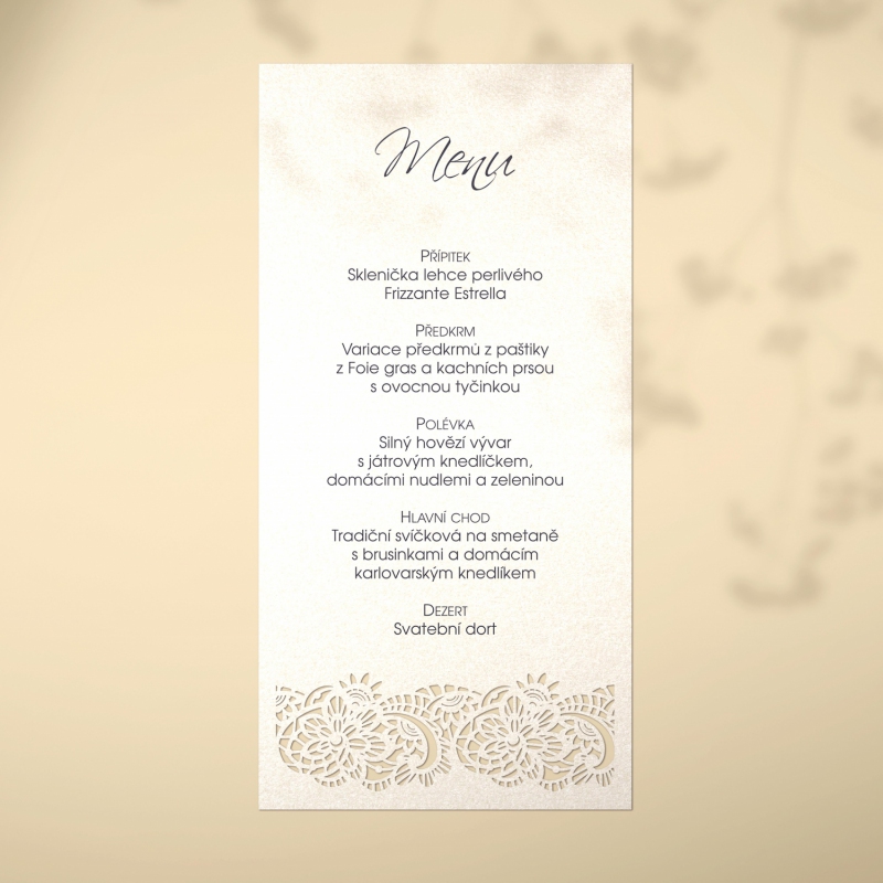 Wedding menu L2169m