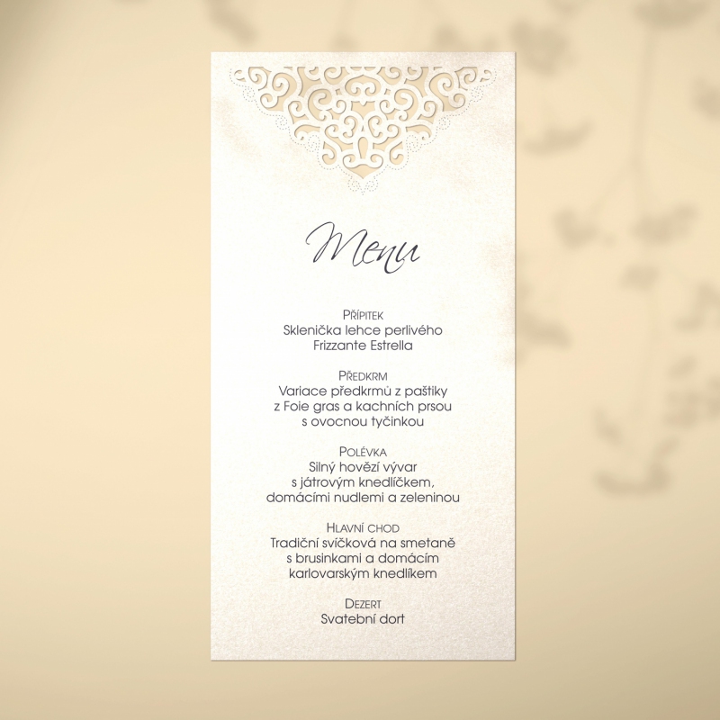 Wedding menu L2183m