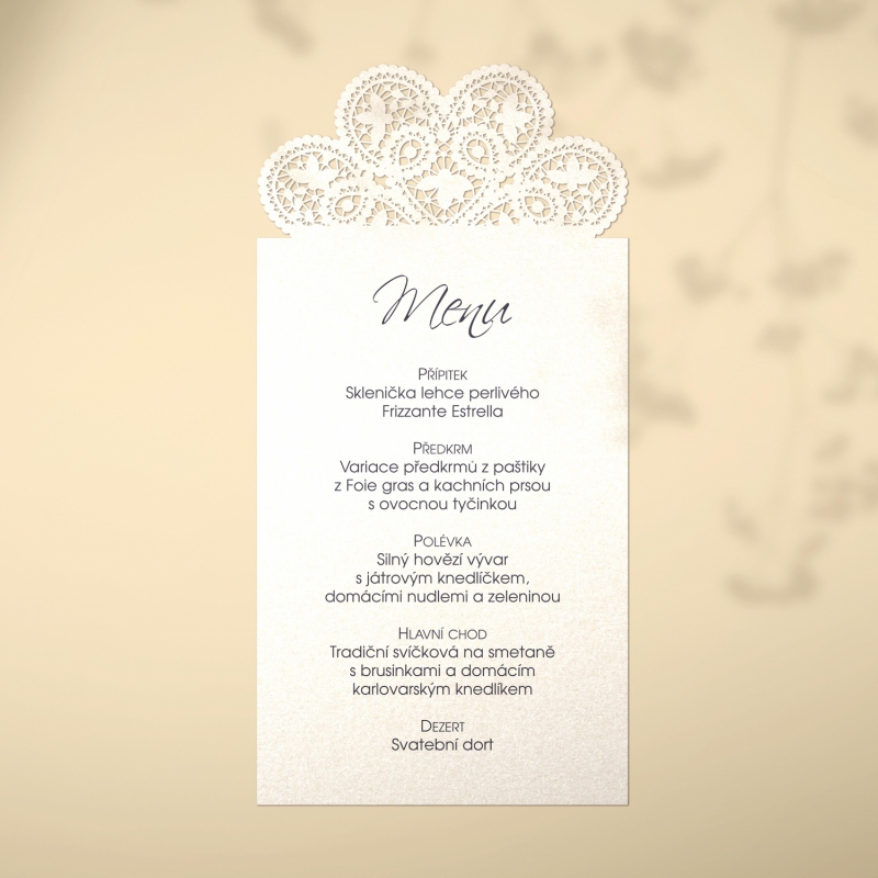 Wedding menu L2186m