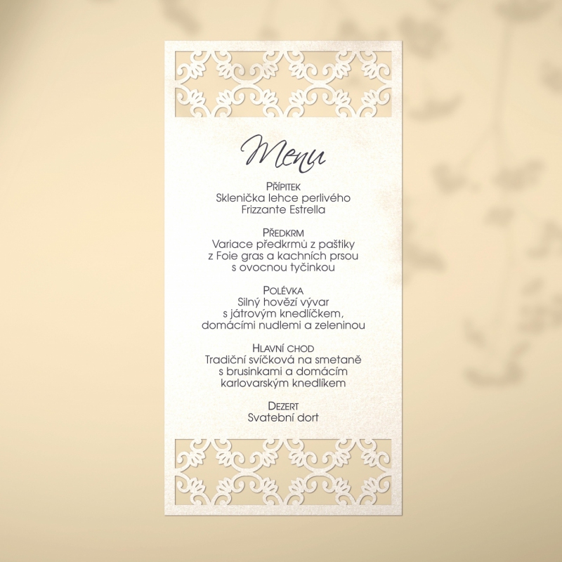 Wedding menu L2190m