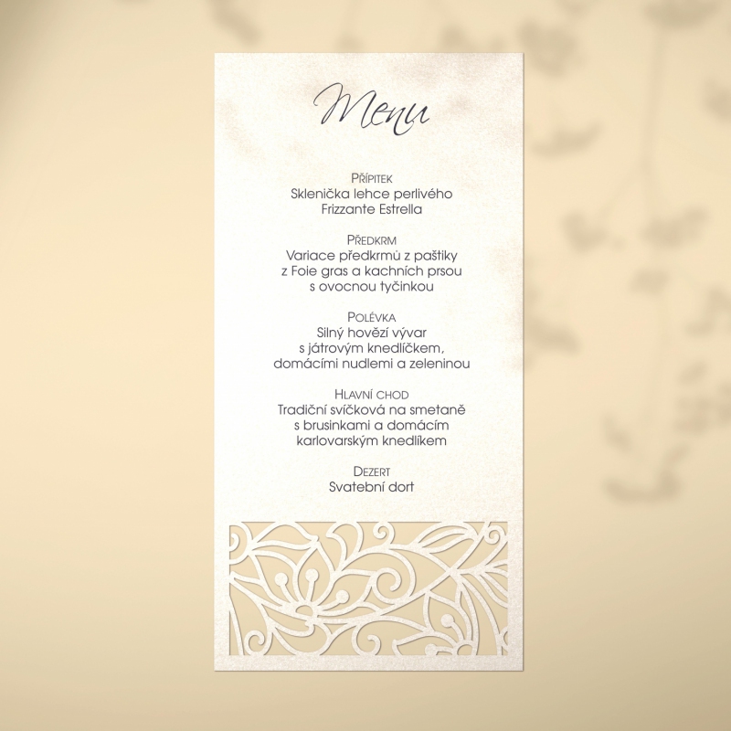 Wedding menu L2206m