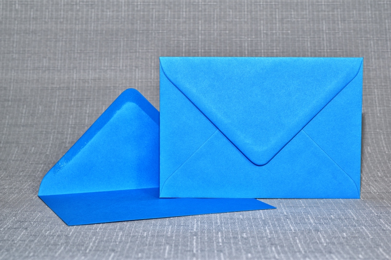 Envelope C6 blue kingfisher