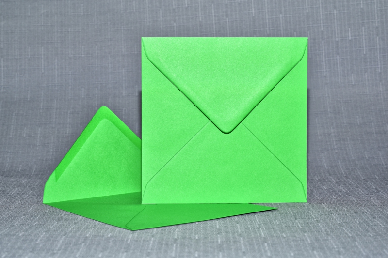 Envelope Square green 155mm