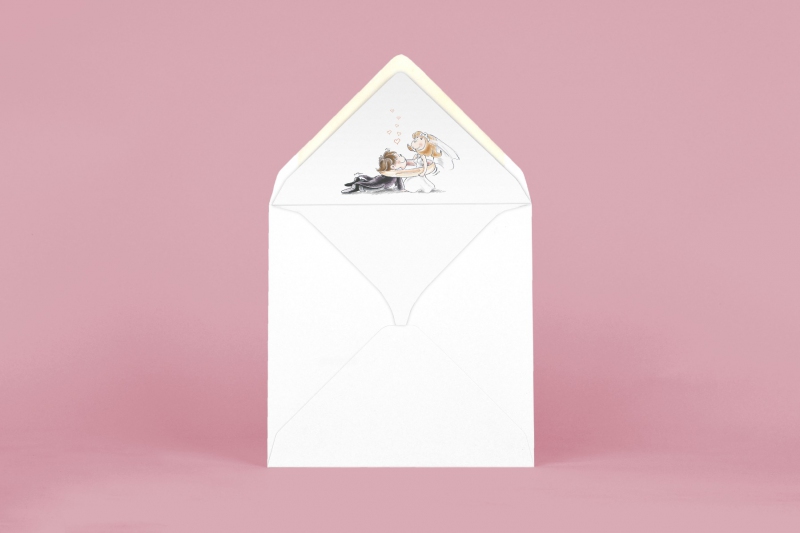 Wedding envelope FO1343sq