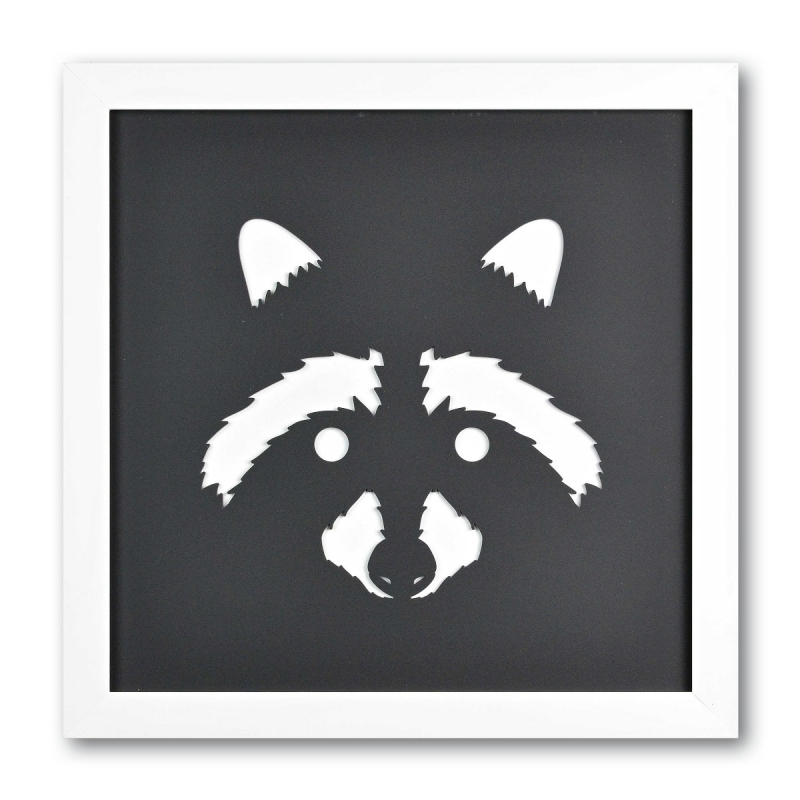 Wall art Raccoon