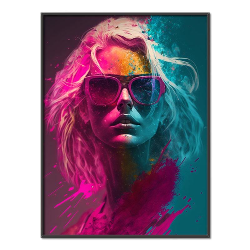 Girl in colored dust 3