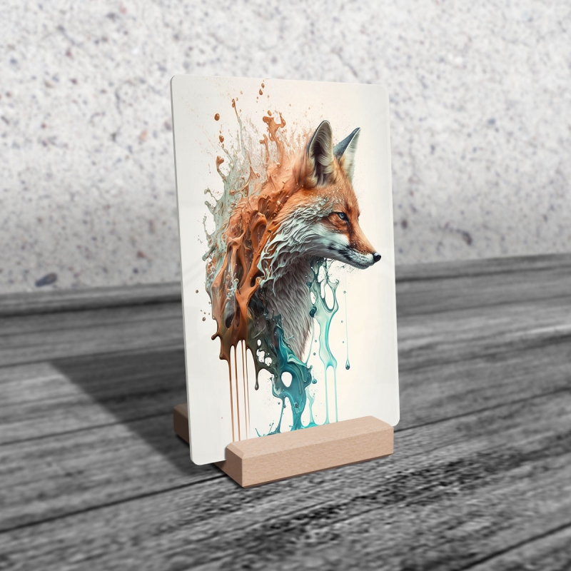 Acrylic glass Graffiti fox