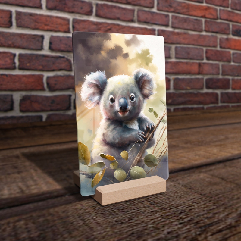 Acrylic glass Watercolor koala