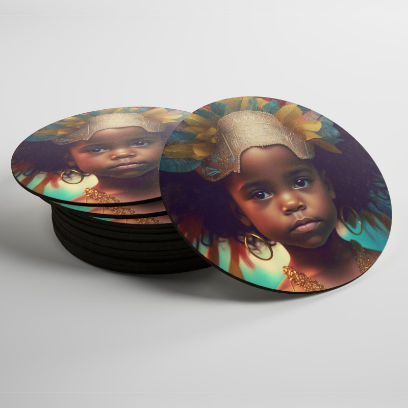 Coasters A child in a carnival mask 1