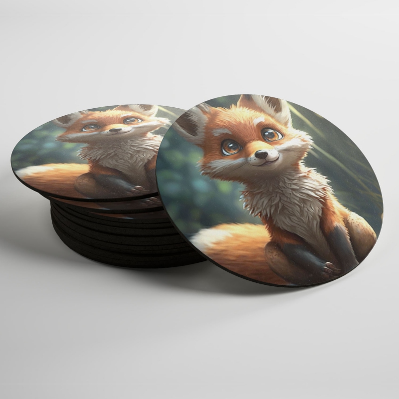 Coasters Cute fox