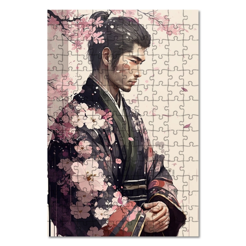 Wooden Puzzle Japanese man