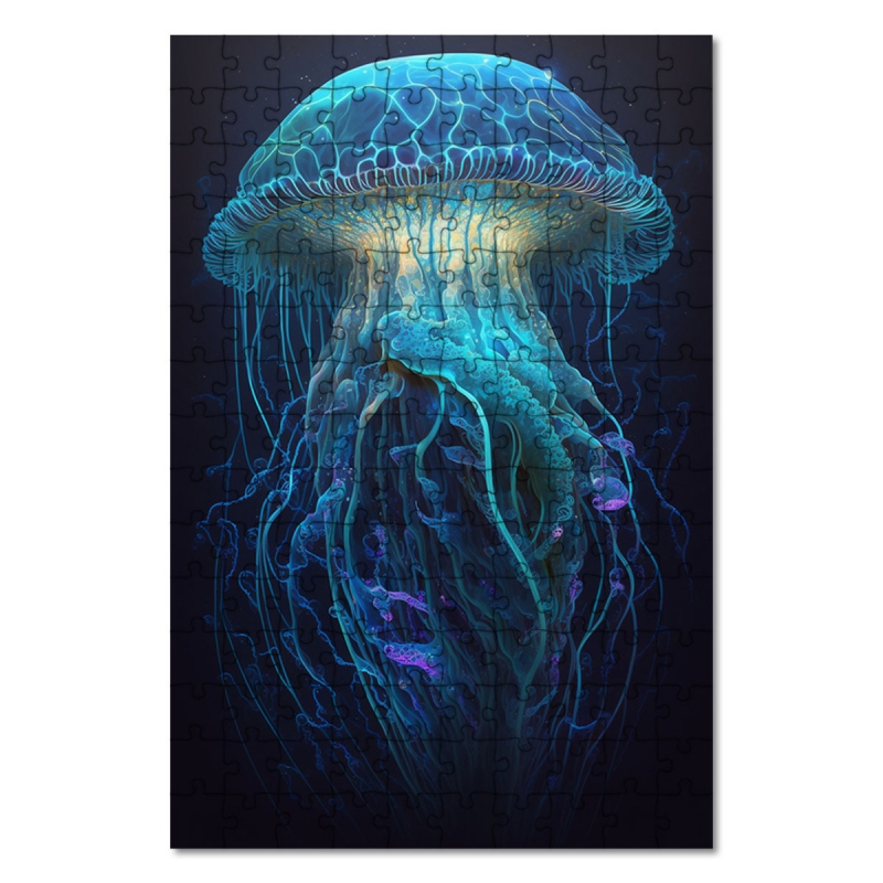 Wooden Puzzle Sea jellyfish