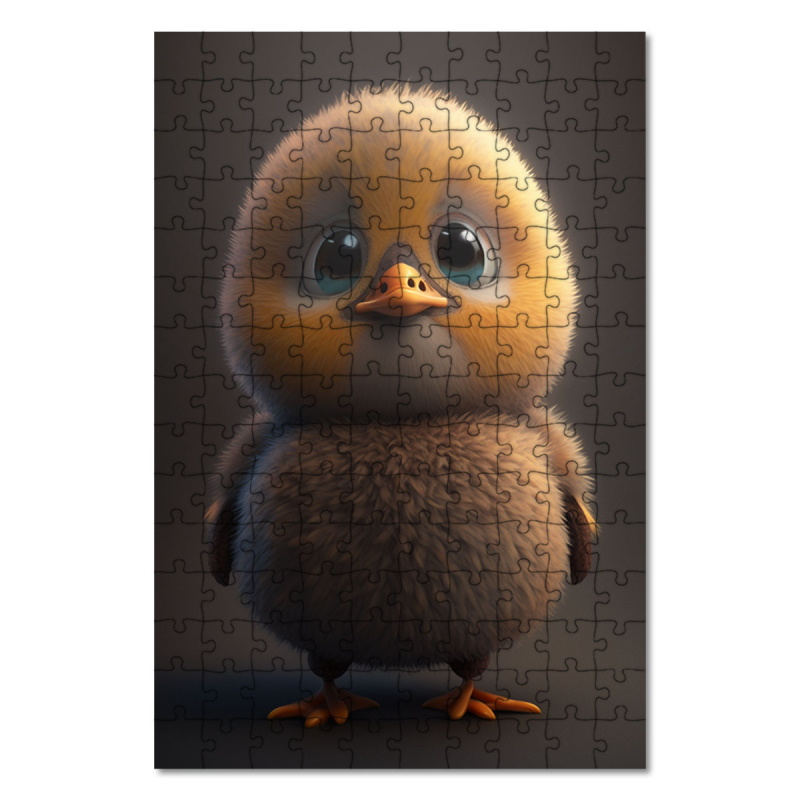 Wooden Puzzle Animated duckling