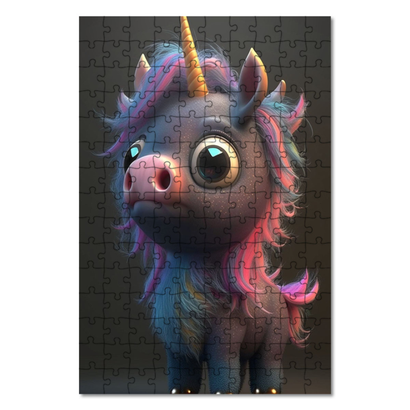 Wooden Puzzle Animated unicorn