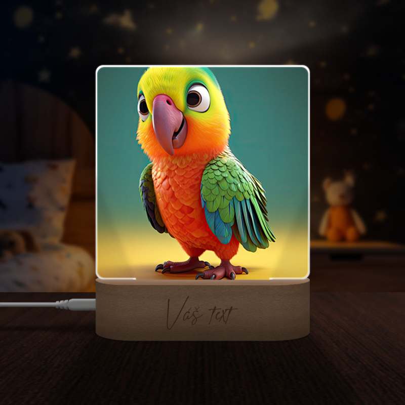 Cute animated parrot 1