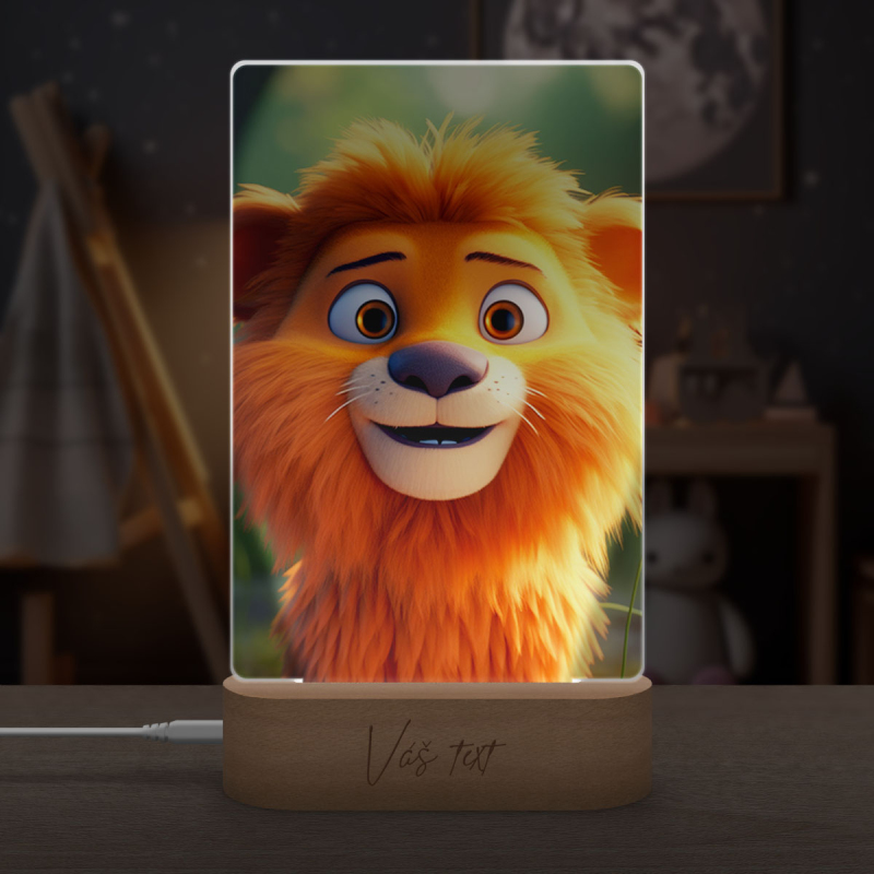 Lamp Cute animated lion 1
