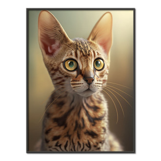 Ocicat cat watercolor