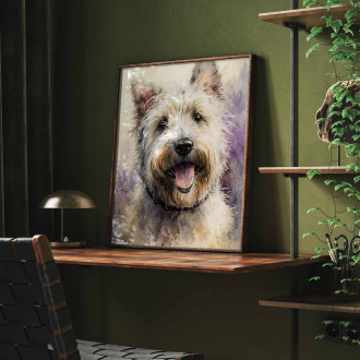 Glen of Imaal Terrier watercolor