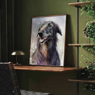 Scottish Deerhound watercolor