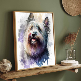 Skye Terrier watercolor