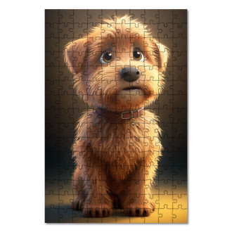 Wooden Puzzle Norfolk Terrier cartoon