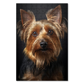 Wooden Puzzle Silky Terrier realistic