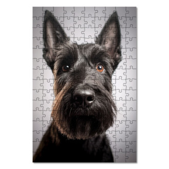 Wooden Puzzle Scottish Terrier realistic