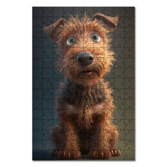 Wooden Puzzle Irish Terrier cartoon