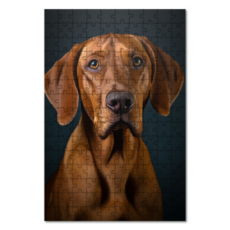 Dřevěné puzzle Redbone Coonhound realistic