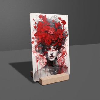 Acrylic glass woman floral surrealism-gigapixel-standard-scale-6