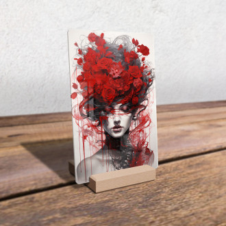 Acrylic glass woman floral surrealism-gigapixel-standard-scale-6
