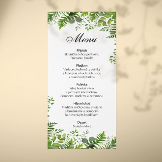 Wedding menu KL1809m