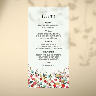 Wedding menu FO1302m