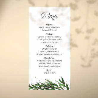 Wedding menu FO1314m
