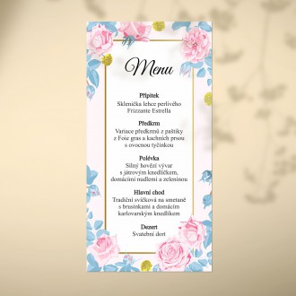 Wedding menu FO1326m